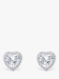 THOMAS SABO cubic zirconia heart stud earrings 9mm, imported from the UK
