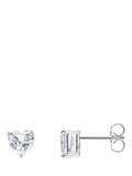 Thomas Sabo cubic zirconia heart stud earrings sterling silver, imported from the UK