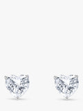 Thomas Sabo cubic zirconia heart stud earrings sterling silver, imported from the UK