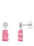 THOMAS SABO Goldbear pink stud earrings sterling silver (British brand)