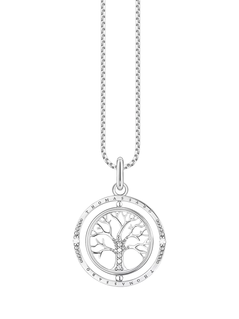 THOMAS SABO Tree of Love cubic zirconia pendant necklace, imported from the UK