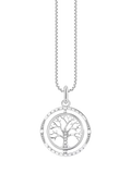 THOMAS SABO Tree of Love cubic zirconia pendant necklace, imported from the UK