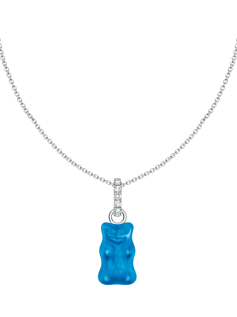 THOMAS SABO Goldbear pendant necklace blue silver adjustable, imported from the UK