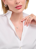 THOMAS SABO pavé cubic zirconia pendant necklace adjustable (British brand)