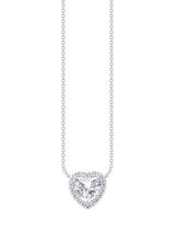 John Lewis THOMAS SABO Essentials Cubic Zirconia Heart Pendant Necklace, Silver- Buy online at McGrocer