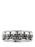 THOMAS SABO skull ring blackened sterling silver UK size U - British product