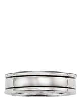 John Lewis THOMAS SABO Blackened Sterling Silver Band Ring, 6mm- Buy online at McGrocer