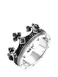 THOMAS SABO Men's Zirconia Crown Ring - Silver