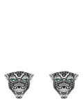 THOMAS SABO black cat stud earrings 7x8mm (British brand)