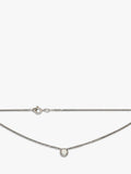 Vintage Fine Jewellery 18ct white gold diamond pendant necklace 0.40ct - British product