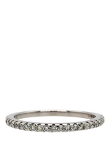 John Lewis Vintage Fine Jewellery Pre-loved 18ct White Gold 21-Stone Diamond Ring, M- Buy online at McGrocer