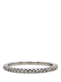 Vintage Fine Jewellery 18ct white gold 21-stone diamond ring, imported from the UK