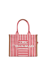 John Lewis Marc Jacobs Large Stripe Tote Bag True Red Multi- Buy online at McGrocer