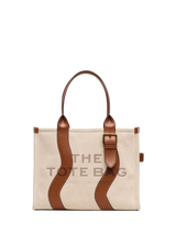 John Lewis Marc Jacobs Large Wavy Tote Bag, Beige/Argan Oil- Buy online at McGrocer