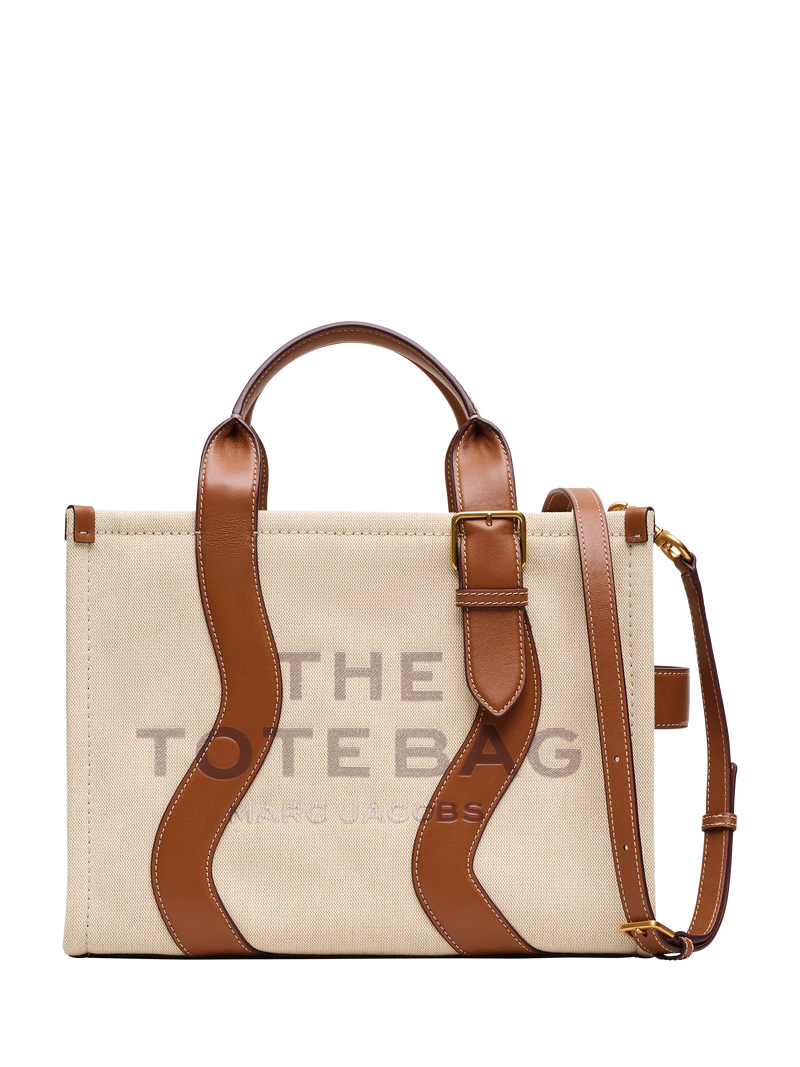 Marc Jacobs medium wavy tote bag in beige and argan oil, UK version