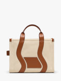 Marc Jacobs medium wavy tote bag in beige and argan oil, UK version