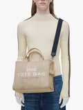 Marc Jacobs medium tote cotton canvas beige designer bag, imported from the UK