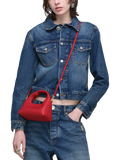 Marc Jacobs Micro Sack leather bag True Red, imported from the UK