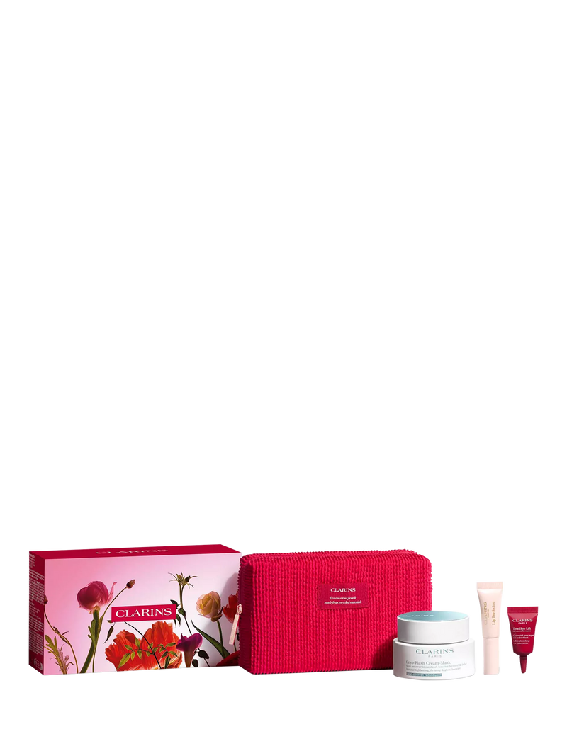 Clarins Glow-Boosting Routine skincare gift set, imported from the UK
