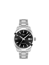 John Lewis Tissot Gentleman Automatic Watch, Black/Silver- Buy online at McGrocer