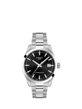 Tissot Gentleman automatic watch black dial silver bracelet, UK version