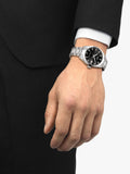Tissot Gentleman automatic watch black dial silver bracelet, UK version