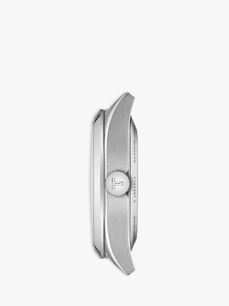 Tissot Gentleman automatic watch black dial silver bracelet, UK version