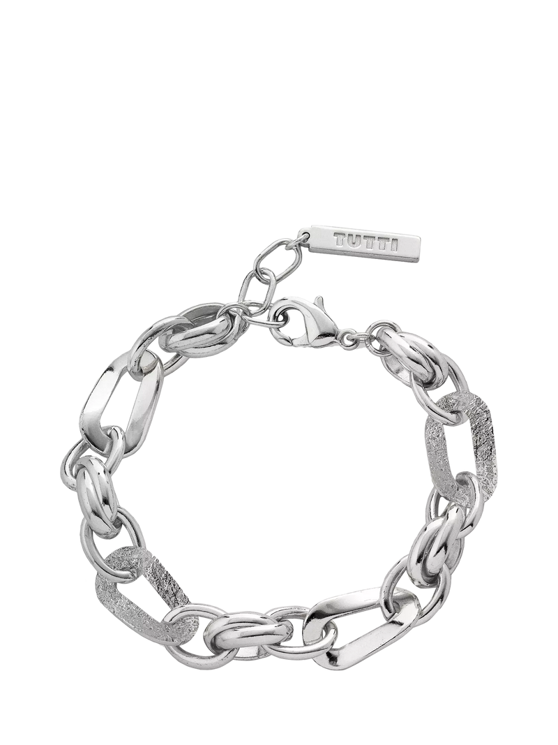 TUTTI wave chain bracelet silver (British brand)