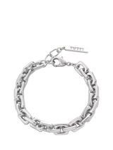 John Lewis TUTTI Square Link Chain Bracelet Silver- Buy online at McGrocer