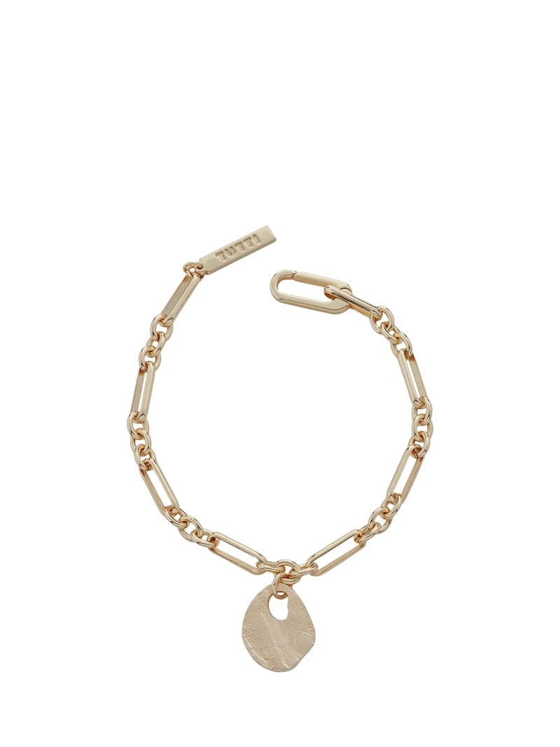 TUTTI Baia chunky link bracelet in gold - British product