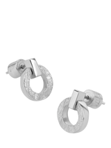 John Lewis TUTTI Palm Open Drop Stud Earrings in Silver- Buy online at McGrocer