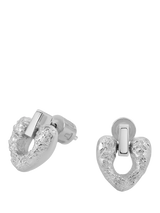 John Lewis TUTTI Amity Heart Drop Stud Earrings Silver- Buy online at McGrocer