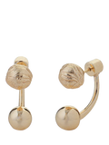 TUTTI Tideform detachable drop stud earrings gold - British product