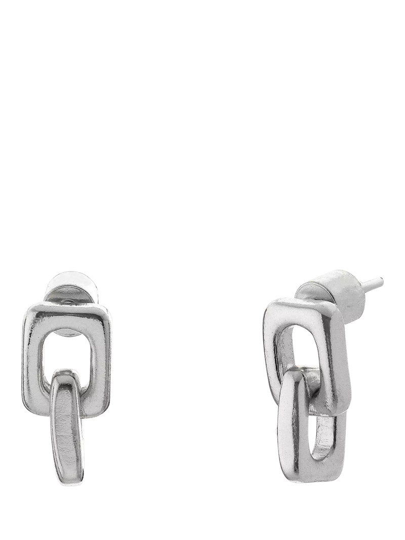 TUTTI double drop earrings in silver (British brand)
