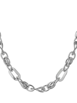 John Lewis TUTTI Chunky Wave Chain Necklace Silver 46cm- Buy online at McGrocer