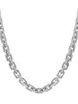 John Lewis TUTTI Chunky Square Link Chain Necklace Silver 45cm- Buy online at McGrocer