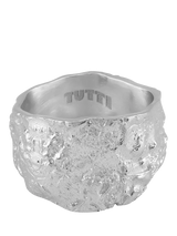 John Lewis TUTTI Revere Textured Ring Silver UK P 1/2- Buy online at McGrocer