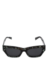 John Lewis TUTTI SG49 Shadow Cat Eye Sunglasses, Green- Buy online at McGrocer