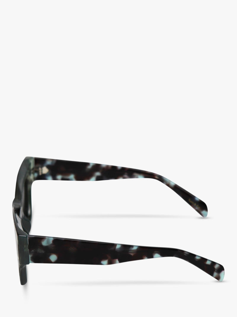 TUTTI cat eye sunglasses green leopard print - British product