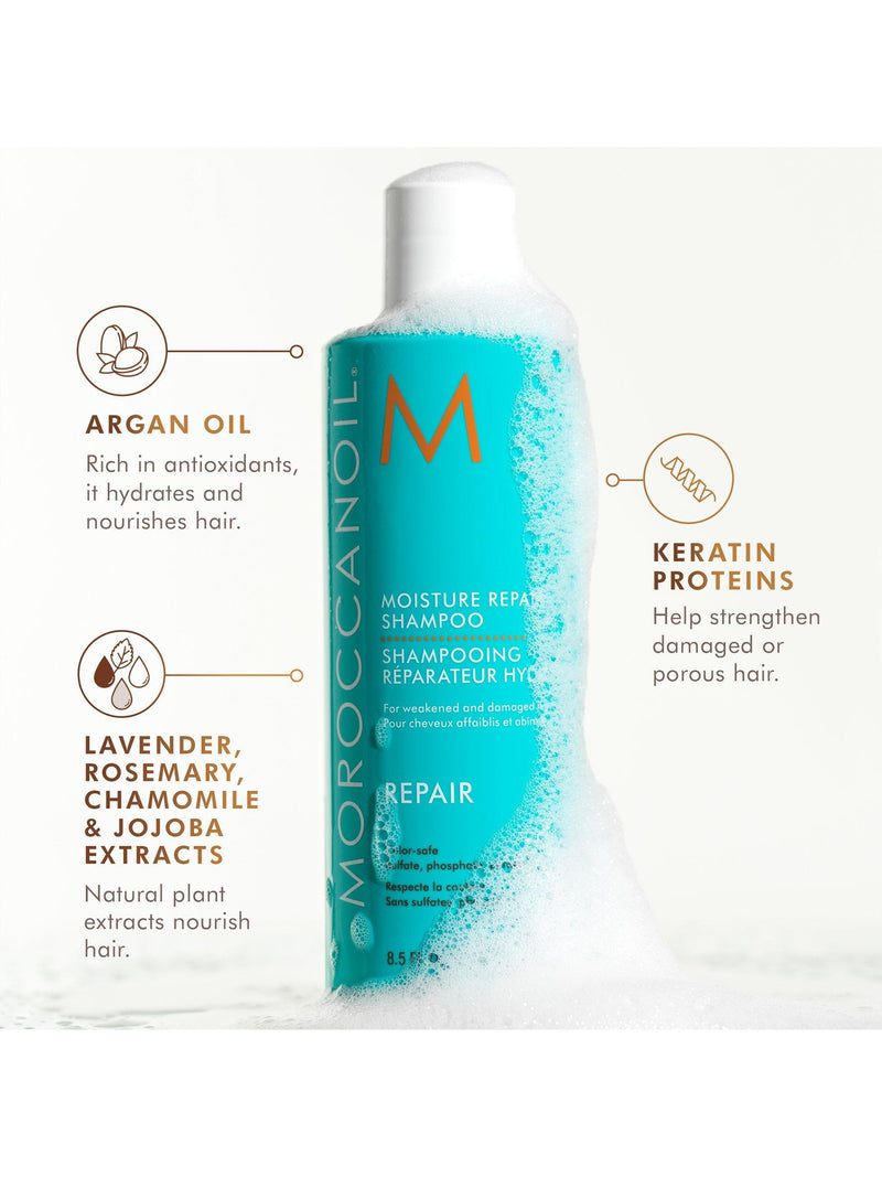 Moroccanoil moisture repair shampoo and conditioner duo 500ml, UK version