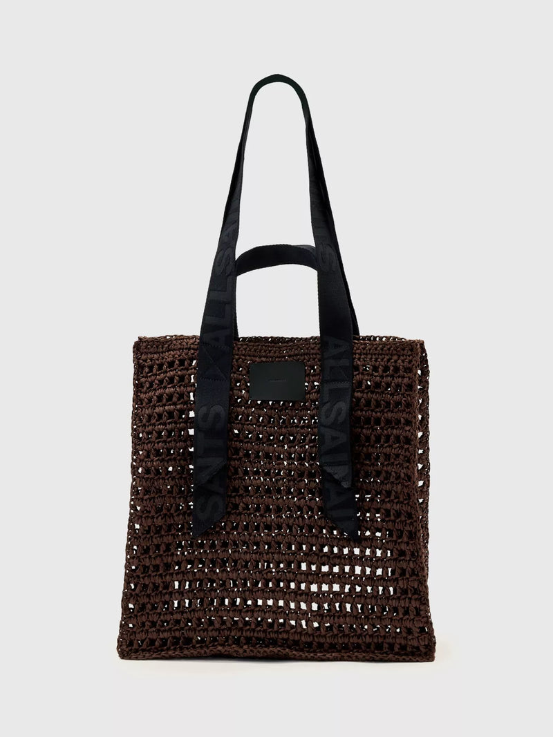 AllSaints Lullah mesh tote bag brown paper (British brand)