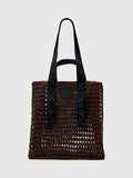 AllSaints Lullah mesh tote bag brown paper (British brand)