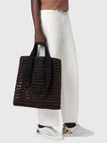 AllSaints Lullah mesh tote bag brown paper (British brand)