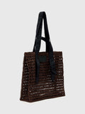 AllSaints Lullah mesh tote bag brown paper (British brand)