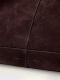 AllSaints suede tote bag burnt amber red, UK version