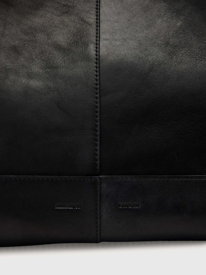 AllSaints Rosalie leather tote bag black (British brand)