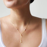 ENAMEL Copenhagen Dorothea long drop necklace 42cm, UK version