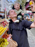 MiniMeis G5 shoulder baby carrier black, imported from the UK