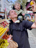 MiniMeis G5 shoulder baby carrier black, imported from the UK