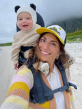 MiniMeis G5 shoulder baby carrier black, imported from the UK